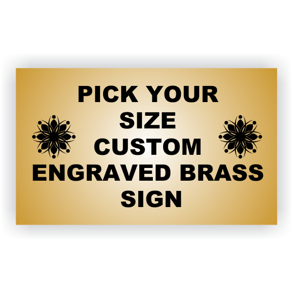 Brass Plaque