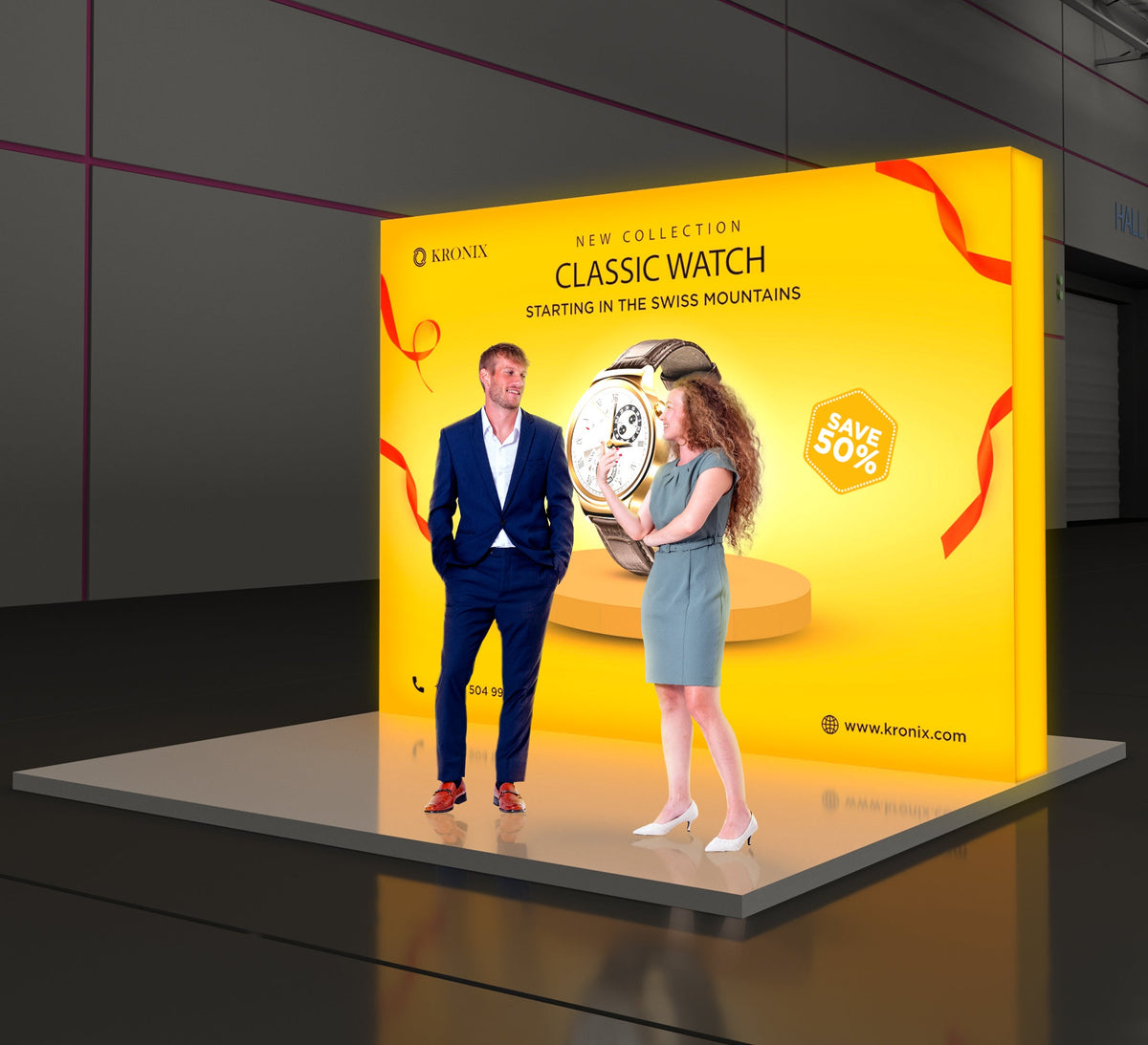 LED Backlit Pop-Up
