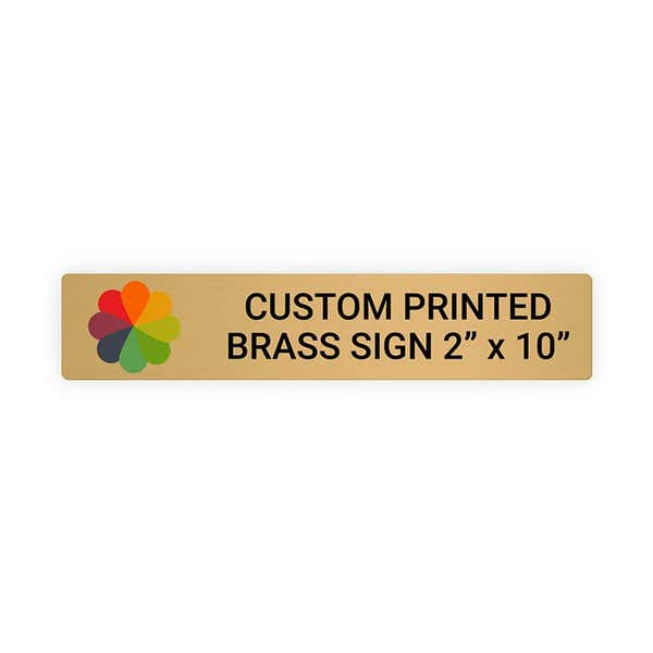 Engraved Brass Sign