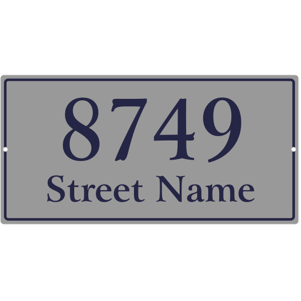 Large Decorative Address Sign