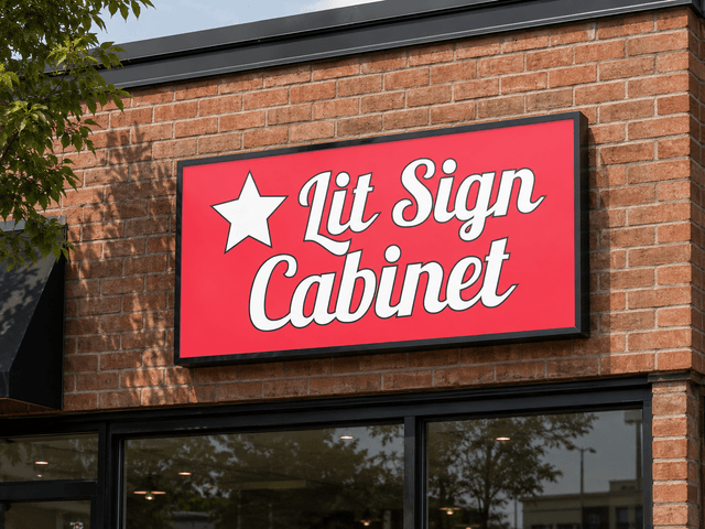 Restored Sign Cabinets