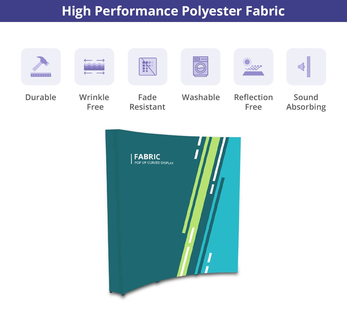 Fabric Pop-Up Curved Display